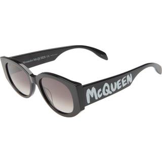Alexander McQueen AM0330S 001 54 Solbriller Kvinder Black - Black - 54mm