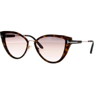 Tom Ford FT0868 ANJELICA-02 52F 57 Solbriller Kvinder Guld - Tortoise Gold - 57mm