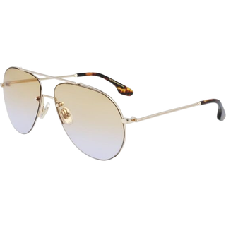 Victoria Beckham Kvinde VB213S 723 Solbriller Metal Guld Brun Pilot