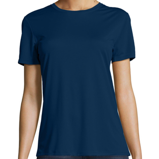 Hanes Cool Dri Women's Performance Short Sleeve T -shirt - Navy L