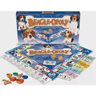 Beagle-opoly: Beagle-tema Monopoly-lignende spil for 2–6 spillere (60+ minutter), En-timers-udgave tilgængelig
