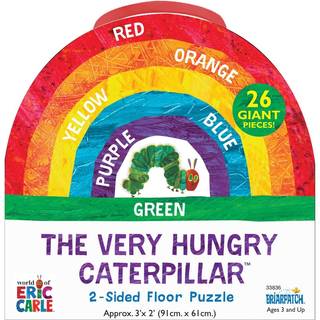 Briarpatch The World of Eric Carle den meget sultne Caterpillar 2-sidede gulvpuslespil PreK + (UG-33836)