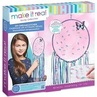 G?r det rigtigt: DIY Dreamcatcher-Purple Pink Blue Butterfly 175 Piece All-in-One DIY Kit Tweens & Girls Sovev?relse D? Kor Arts & Crafts Lav en