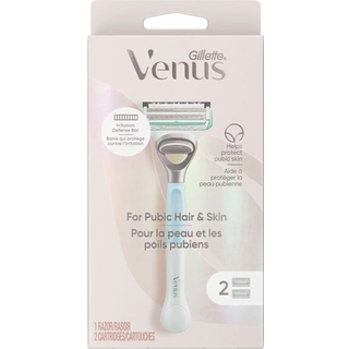 Gillette Venus Intim Grooming barberknive til kvinder Bikini barberknive til kvinder 1 Venus barberkniv Bikinitrimmer 2 barberblade Refills Pink