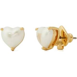 Kate Spade Kate Spade White My Love Heart Studs Earrings