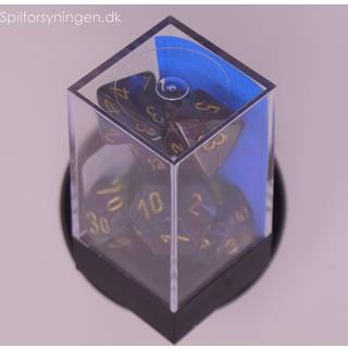 Lustrous Shadow Gold Dice Set - Rollespilsterninger- Chessex