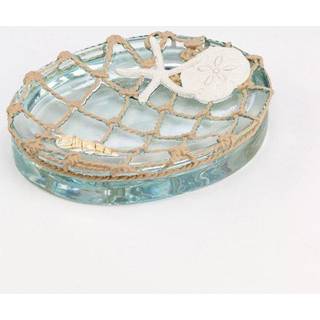 Avanti sengetøj - sæbe skål harpiks bordplade sæbeholder strand inspireret badeværelse tilbehør (seaglass kollektion)