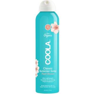 Coola organisk solcreme SPF 70 sunblock spray hudl?ge testet hudpleje til daglig beskyttelse vegansk og glutenfri ferskenblomst 6 fl oz