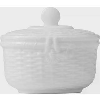 Wedgwood Nantucket Basket Sugar Bowl 2.75 """" Hvid