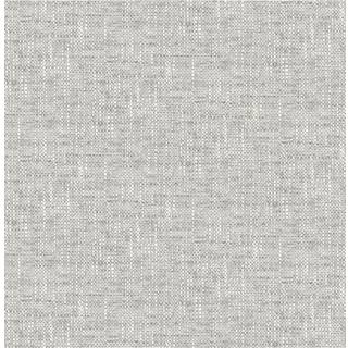Nuwallpaper Nu2873 Poplin Tekstur Peel & Stick Wallpaper Gray