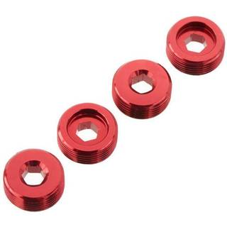 ARRMA AR330196 Nut Front Hub Aluminum Red (4)