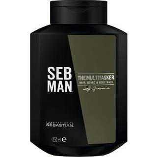 Sebastian Professional SEB MAN The Multi-tasker Shampoo til hår, skæg og krop 250 ml - 250 ml