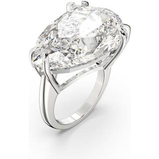 Mesmera Cocktailring, Trilliant-Schliff, Weiß, Rhodiniert