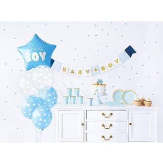 Baby Shower festkasse til 6 personer - 49 dele - Dreng