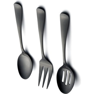 Cambridge Silversmiths Rhiannon Black Satin 3-delt v?rtinde Set
