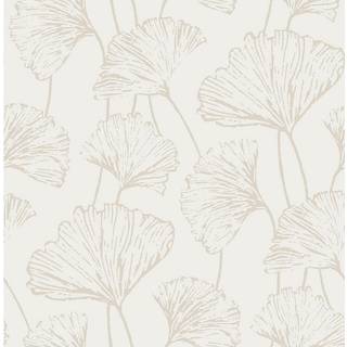 Nuwallpaper NUS3578 Silver Hikarigaoka Peel & Stick tapet Metallic