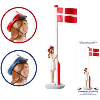 Det Gamle Apotek student pige figur hvid