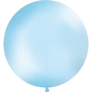 1 stk Kæmpe himmelblå ballon - 1 meter