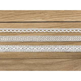 3 stk. Blondebånd Hvid Bomuld – Vintage Stil til Borddækning &amp; Gaveindpakning 150 cm