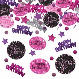 Happy Birthday konfetti 34 g. - Pink