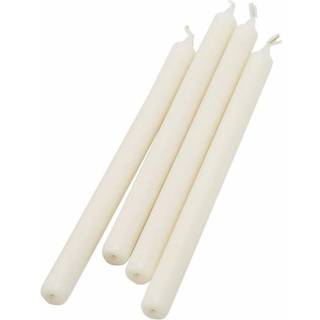 Rustiklys 10 timer 29 cm hvid