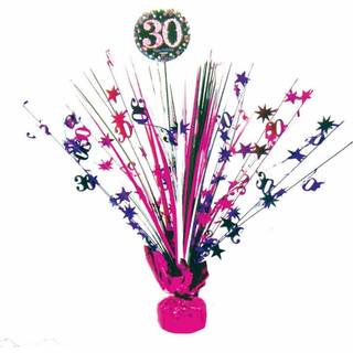 30 års fødselsdag borddekoration - Pink