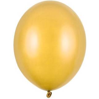 10 stk. Latex balloner guld metallic 10" – Luksus til fest & dekoration