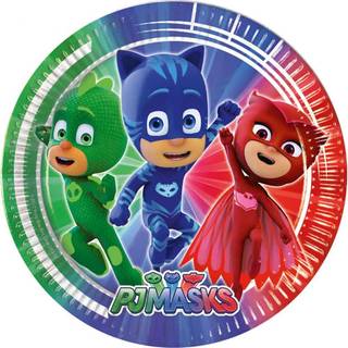 Pyjamasheltene paptallerkner 8 stk.