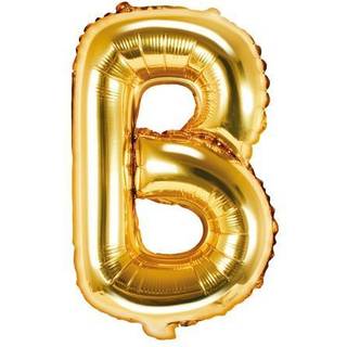 Folieballon Bogstav B Guld 35 cm – Perfekt til Festlig Dekoration &amp; Temaer