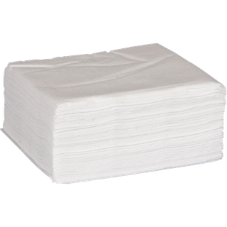 Økonomiserviet 1-lags 33x33cm FSC certificeret hvid