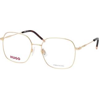Brillestel i guldtoner med spidser i Havana-acetat