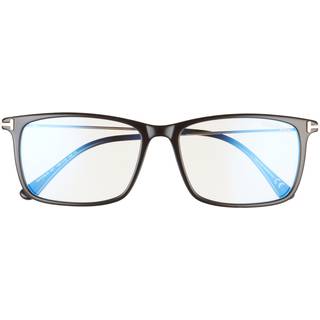 Tom Ford FT5758-B Blue-Light Block 001 56 Briller Mænd Black - Shiny Black - 56mm