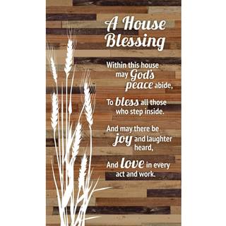 Dexsa Plaque-Wood Silhouettes-A House Blessing (6 """" x 9 """") | Gjord i USA
