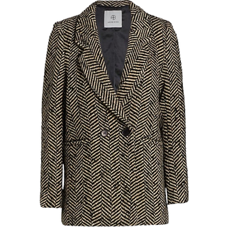 Anine Bing Fishbone Blazer A-01-2001-001 Black (SMALL)