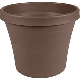 Bloem Terra Pot Planter: 12 """" - Charcoal - Holdable Resin Pot til indend?rs og udend?rs brug havearbejde 3,5 gallon kapacitet tallerken solgt se