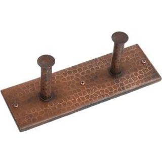 Premier kobberprodukter RH2 H?ndh?mmet kobber Dobbeltkoble Hook Oil Rubbed Bronze