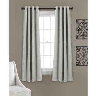 Frodig indretning isoleret grommet blackout vinduesgardinpaneler par 52 """" W x 63 """" l lysegrå - klassisk moderne design - chic vinduesindretning