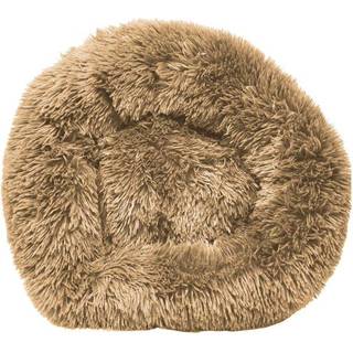 PET LIFE 'NESTLER' HIGH-Højkvalitets plys og blød afrundet hundeseng (D0102HAX91V.)