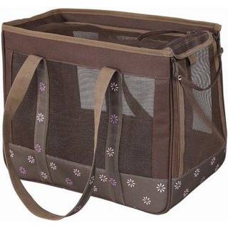 Pet Life Surround-View Fashion Pet Carrier-Rejse flyselskab godkendt hundefartsselskab med dobbelt-mesh soltag