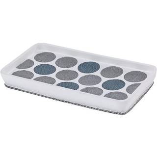 Avanti Linens - Vanity Tray Countertop Decor for Home Badrum D? Cor (prickade cirklar samling) White