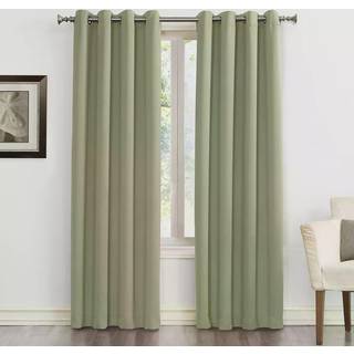 Sun Zero Soho Blackout Energy Effektiv Grommet Curtain Single Panel 54 """" X 84 """" Stone