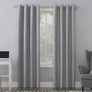 Sun Zero Columbia Termisk isoleret 100% blackout Grommet gardin enkeltpanel 50 """" x 108 """" Fig Purple