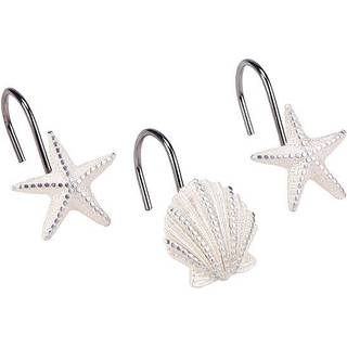 Avanti -senget?j - Bruserforh?ng Hooks Seashell Inspireret badev?relsestilbeh?r S?t med 12 (Sequin Shell Collection)