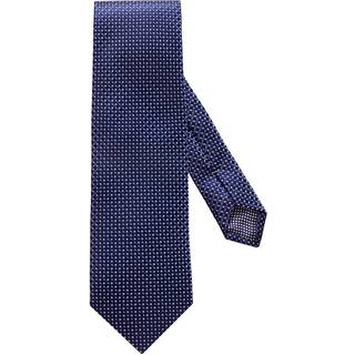 Eton Silk Geometric Weave Tie Navy