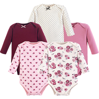 Hudson baby unisex baby bomuld langærmet bodysuits steg 3-6 måneder
