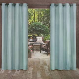 Eksklusivt hjemmebiscayne indend?rs/udend?rs to-tonekstruktureret kroge-og-loop-fane Top gardinpanel 54 """" X96 """" Naturligt s?t p? 2