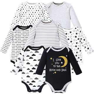 Hudson baby unisex baby bomuld lang?rmet bodysuits m?ne og tilbage 6-9 m?neder os