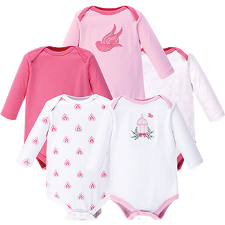 Hudson baby unisex baby bomuld lang?rmet bodysuits fugl bur 9-12 m?neder os