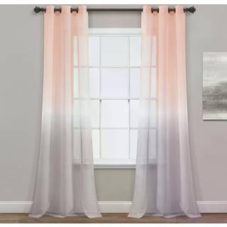 Frodig indretning umbre fiesta rene vinduesgardinpanel par 84 """" lang x 38 """" bred r?dme og gr?