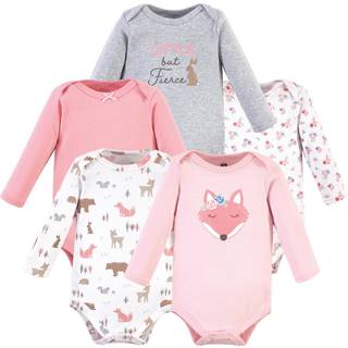 Hudson baby unisex baby bomuld lang?rmet bodysuits pige r?v 3-6 m?neder os